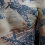 p40_warhawk_airplane_chest_tattoo