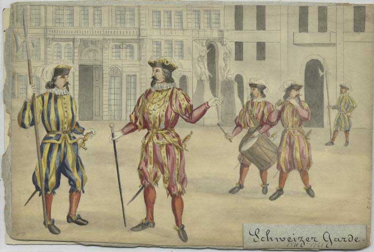 швейцарская гвардия в 17 веке