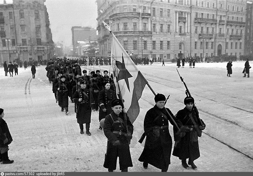 1-й Московский отряд моряков, 7 ноября 1941 г