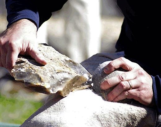 Как сделать нож из камня